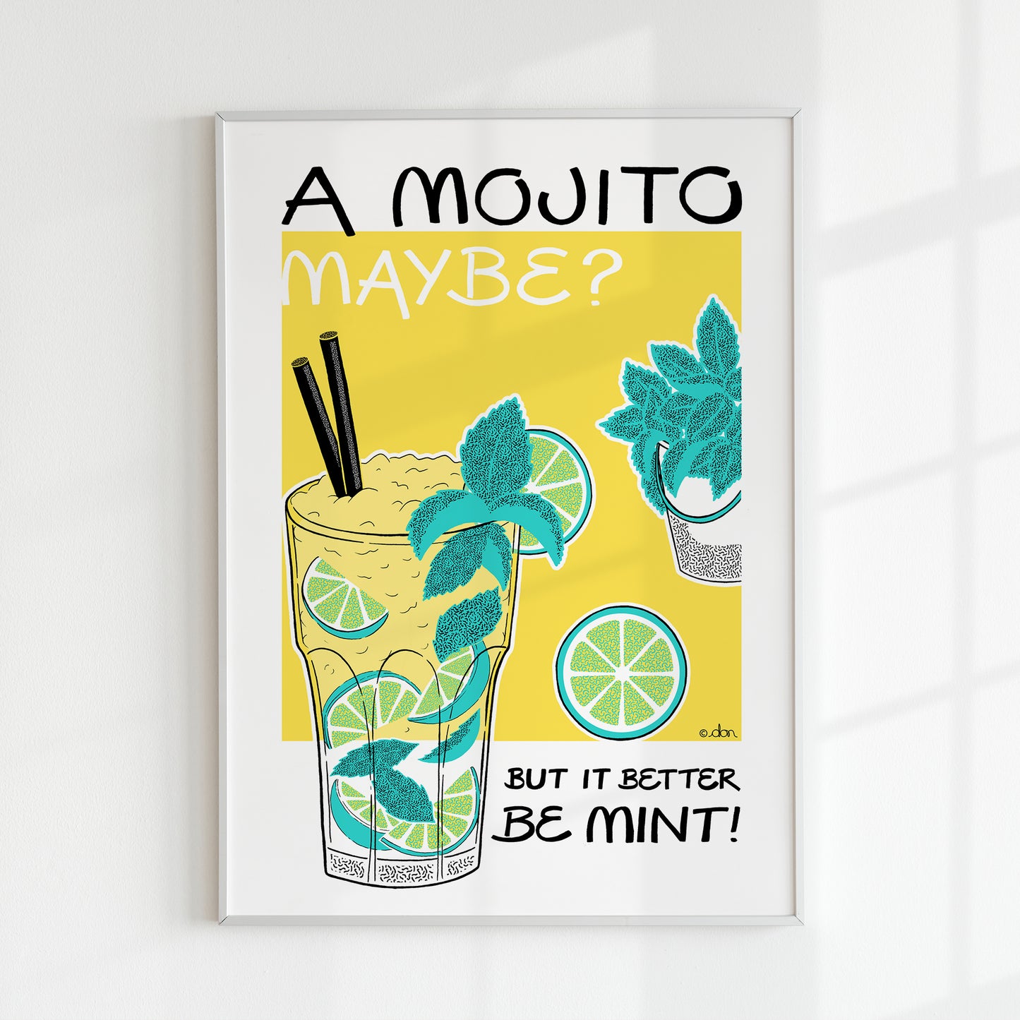 Mojito Cocktail Bar/Kitchen Art Print