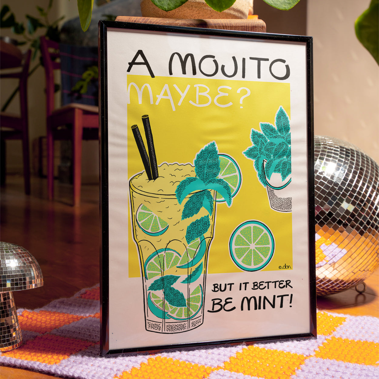 Mojito Cocktail Bar/Kitchen Art Print