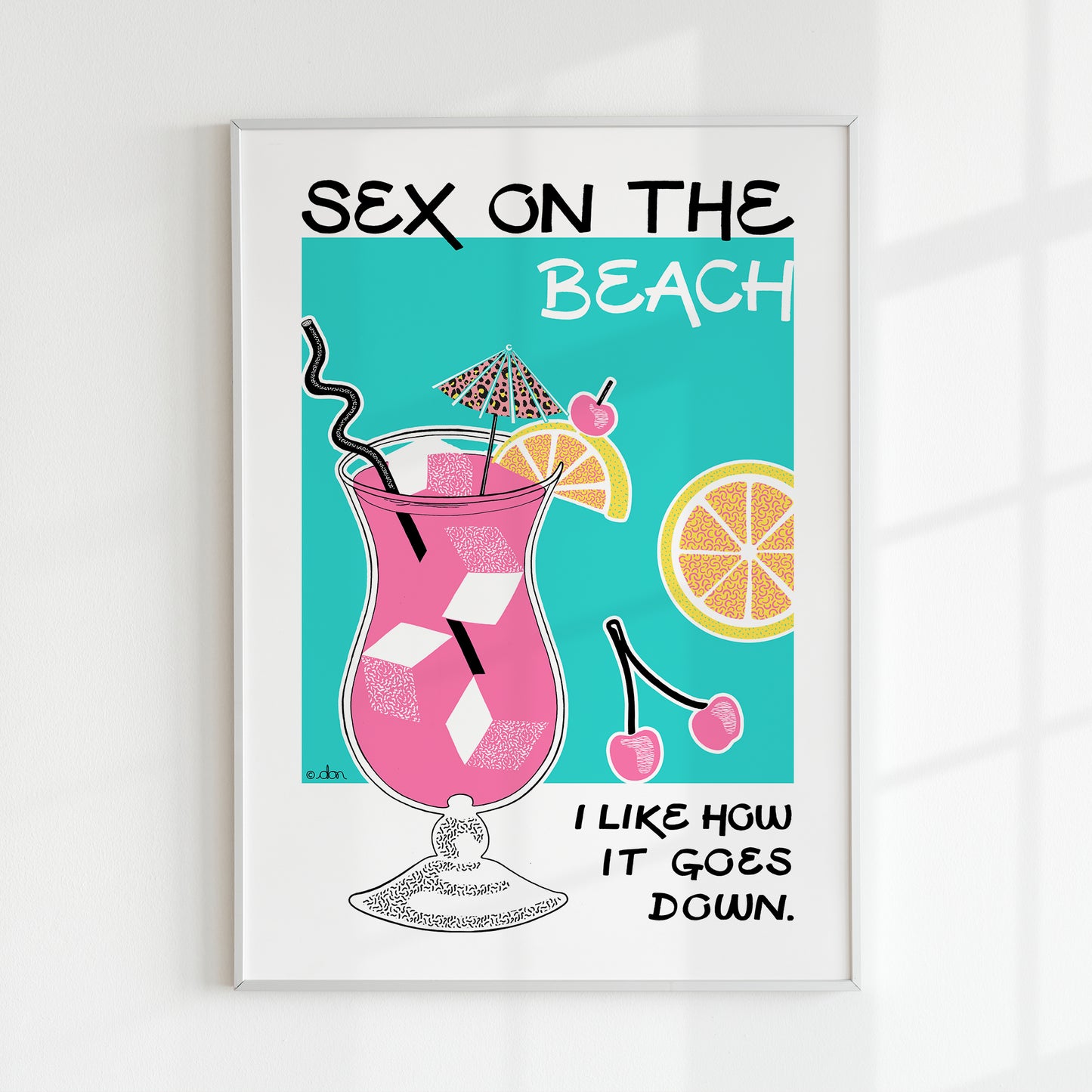 Sex on the Beach Cocktail Bar/Kitchen Art Print
