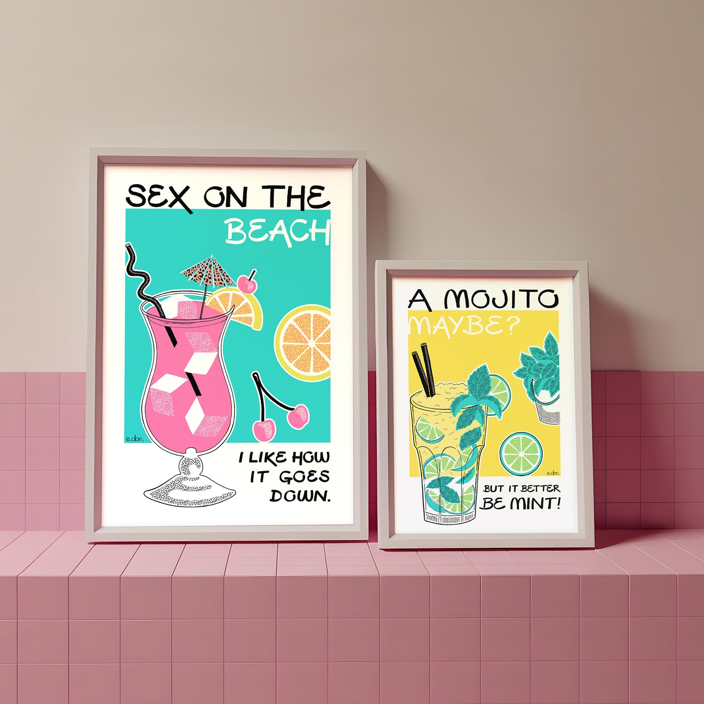 Sex on the Beach Cocktail Bar/Kitchen Art Print