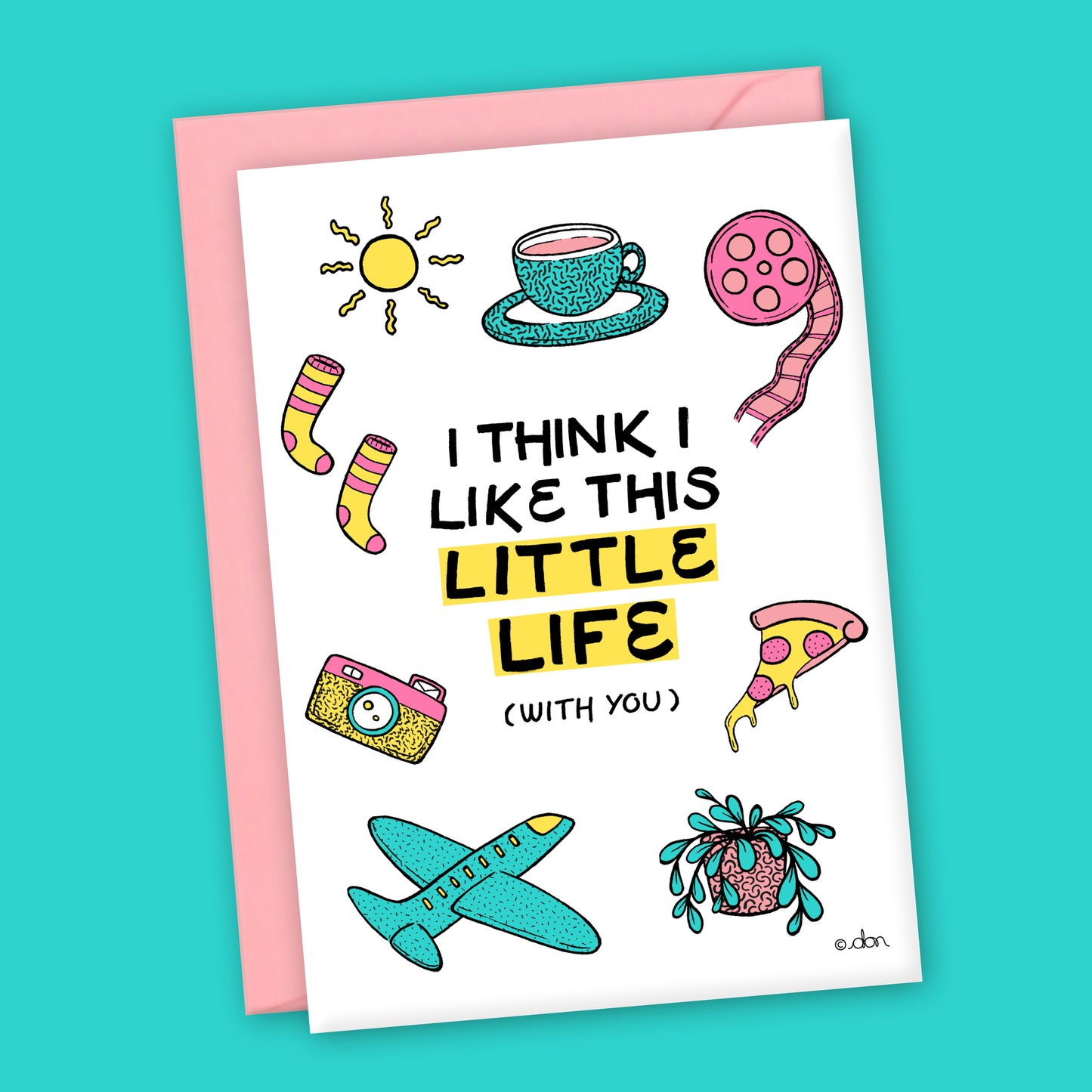 I Like this Little Life A6 Greeting Card