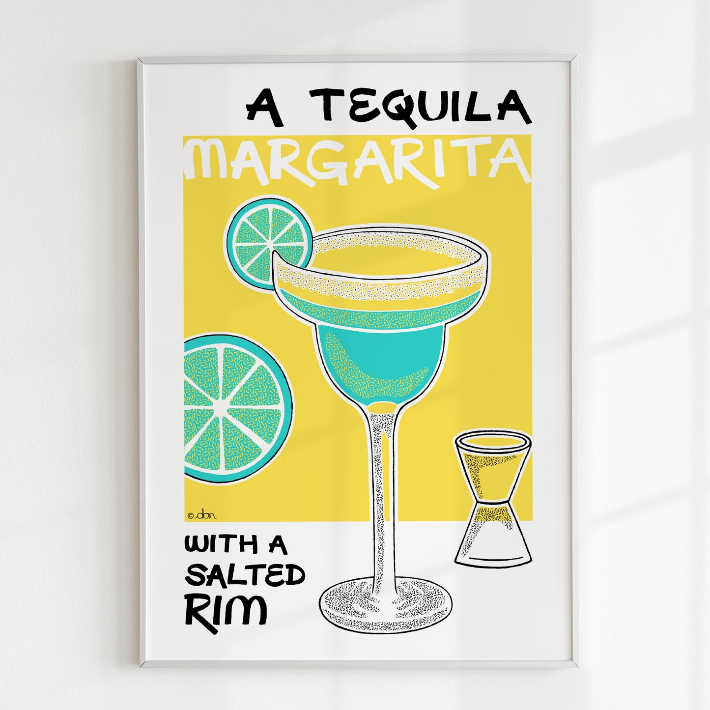 Tequila Margarita Cocktail Bar/Kitchen Art Print