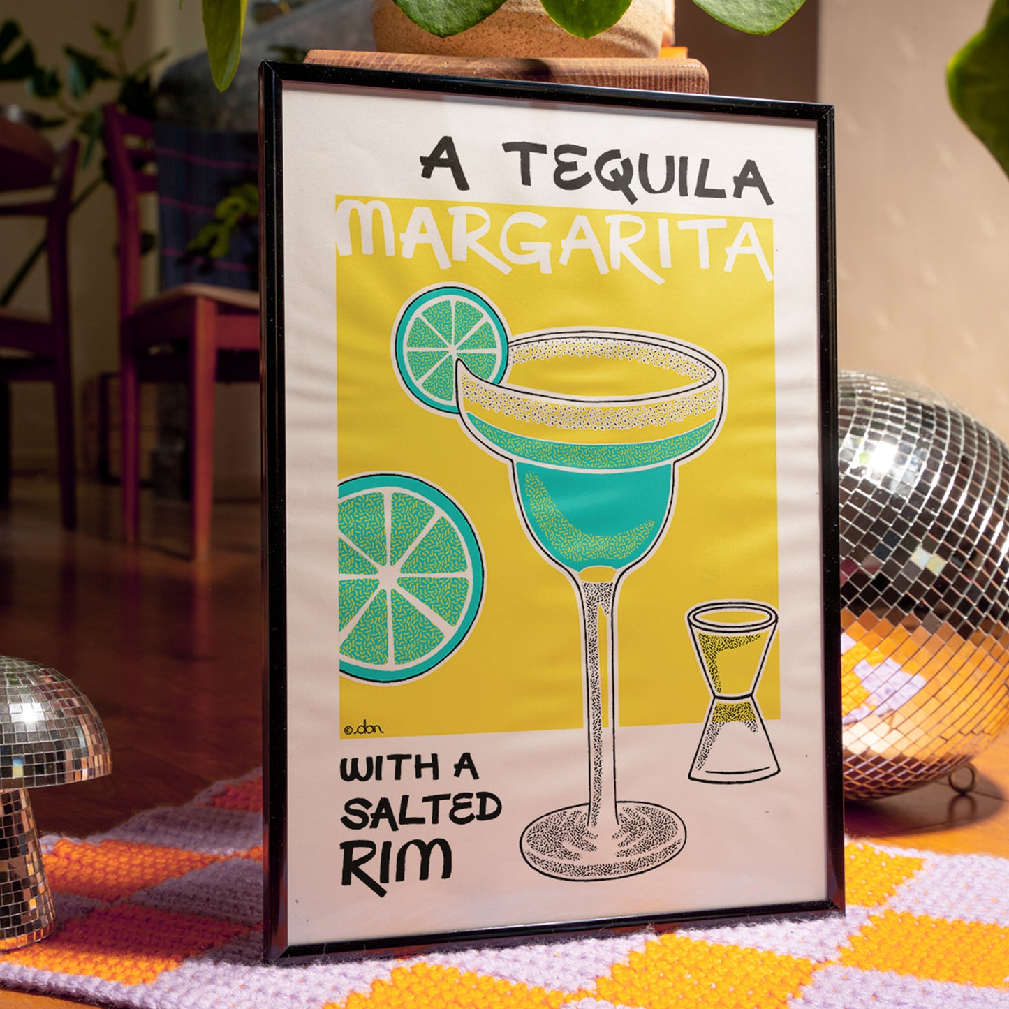 Tequila Margarita Cocktail Bar/Kitchen Art Print