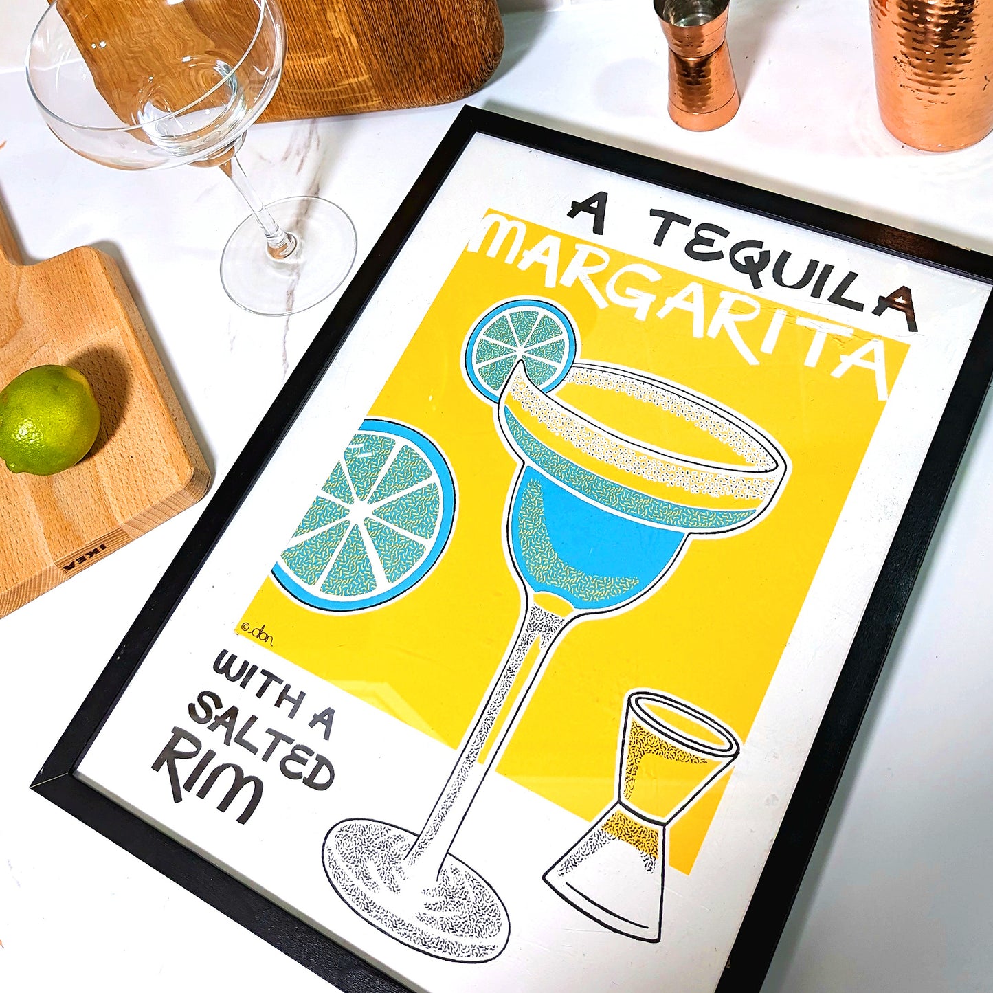 Tequila Margarita Cocktail Bar/Kitchen Art Print