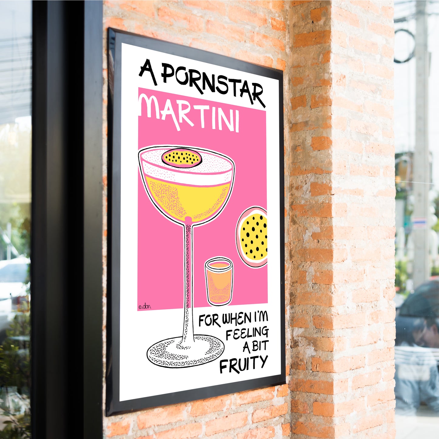 Pornstar Martini Cocktail Bar/Kitchen Art Print