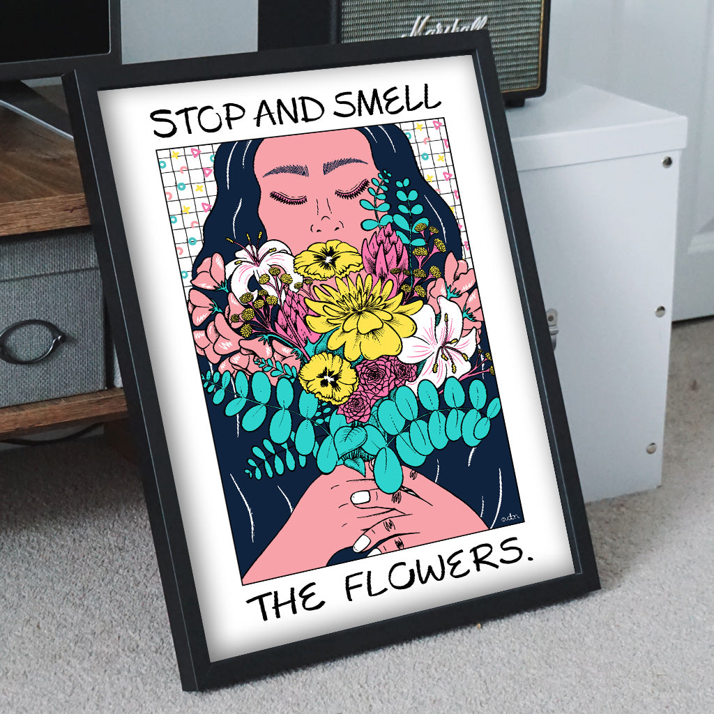 Stop and Smell the Flowers Art Print | Everyday JOY Collection