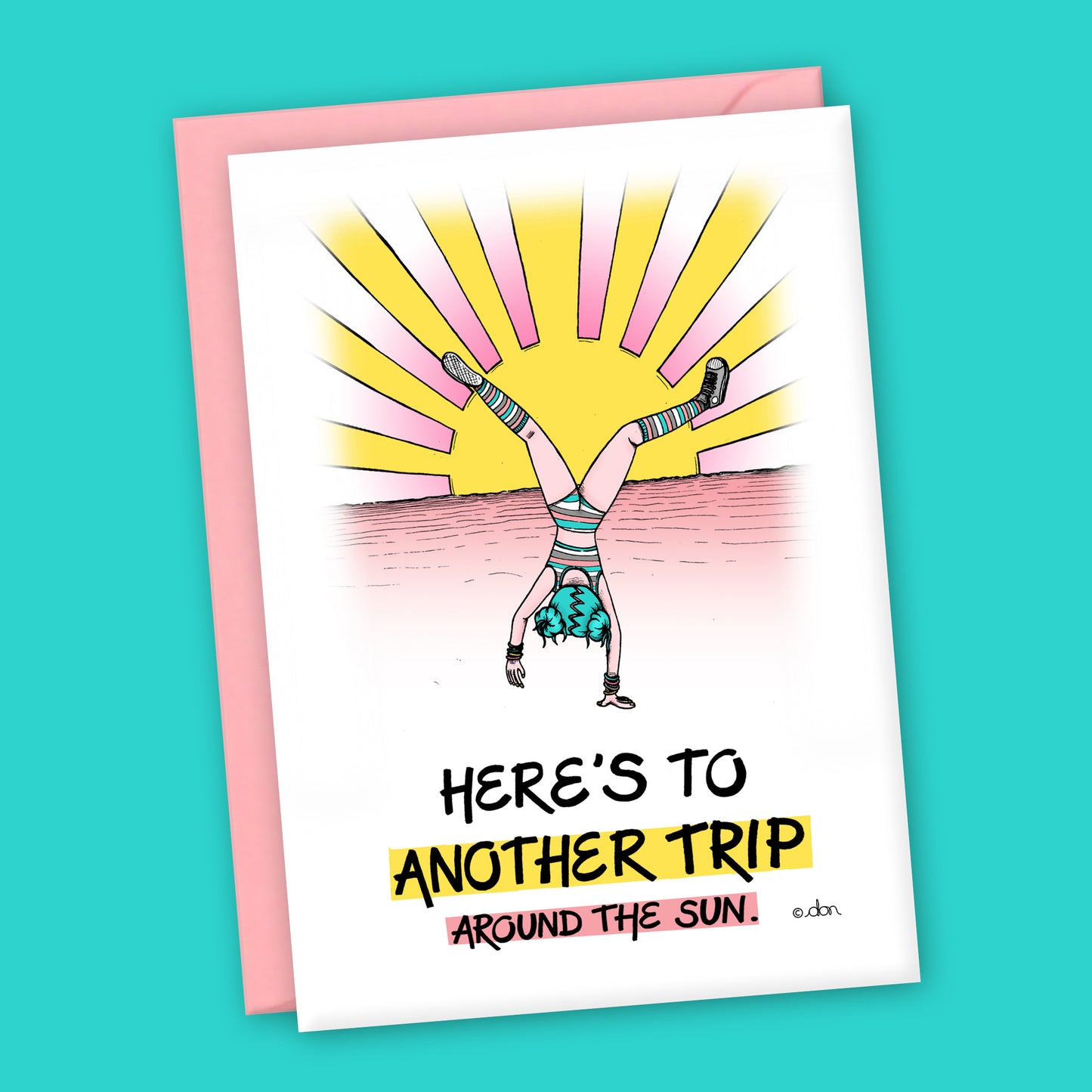 Trip Around the Sun A6 Greeting Card