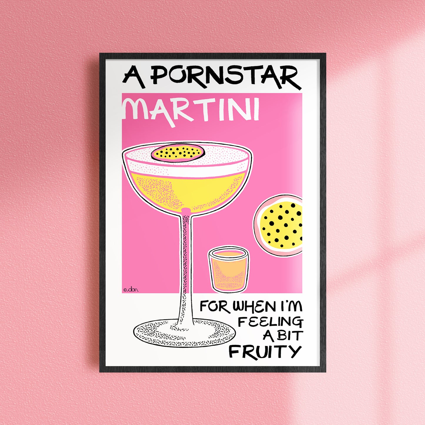 Pornstar Martini Cocktail Bar/Kitchen Art Print