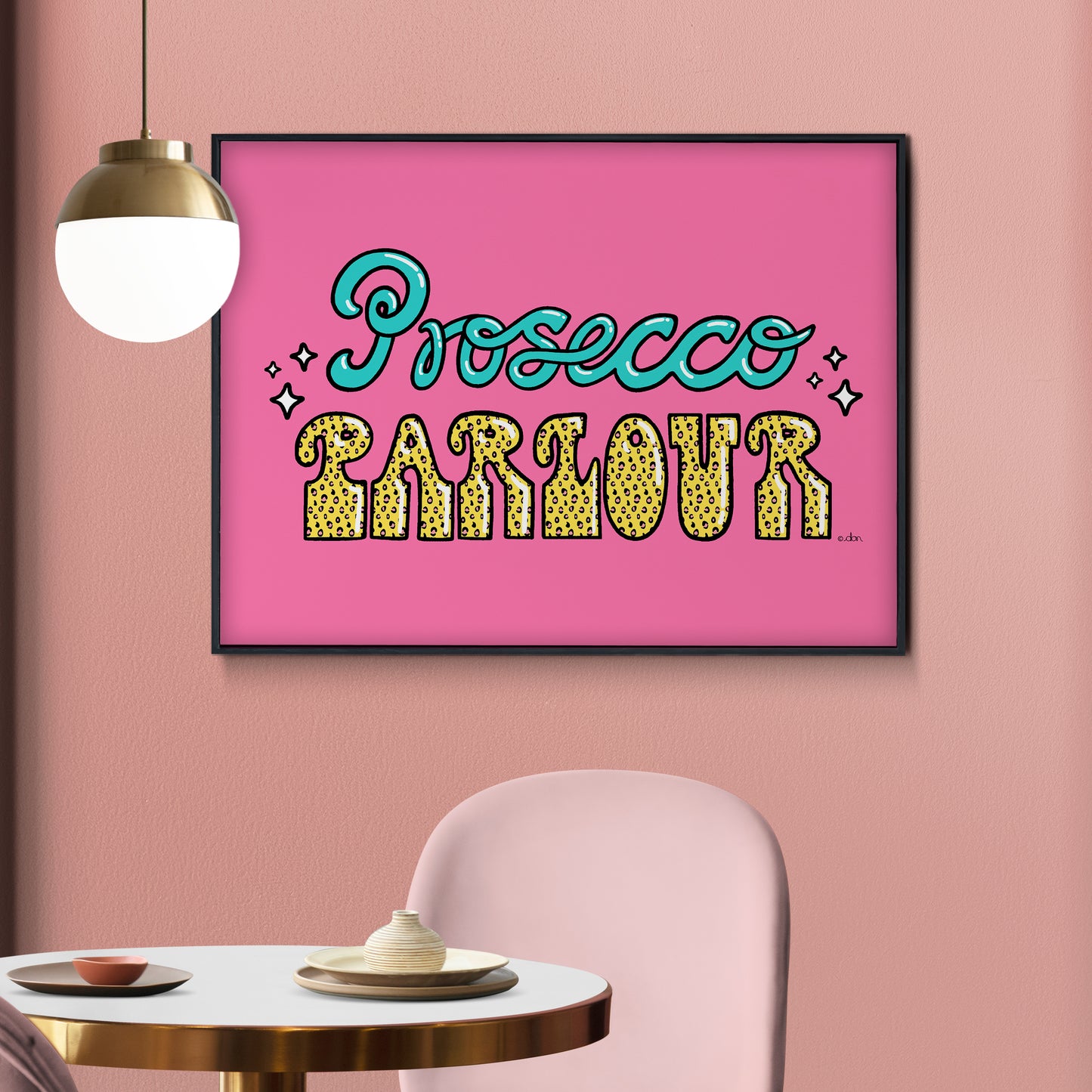 Prosecco Parlour Art Print