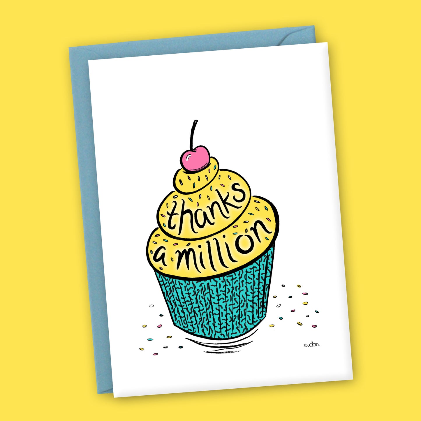 Thanks a Million A6 Greeting Card