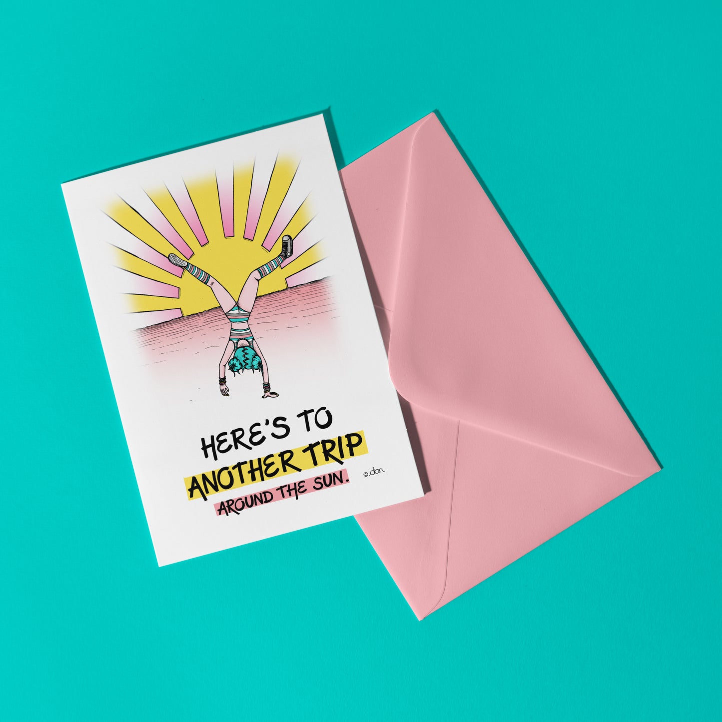 Trip Around the Sun A6 Greeting Card