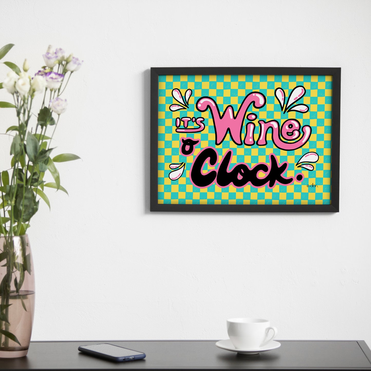 It's Wine O' Clock Art Print