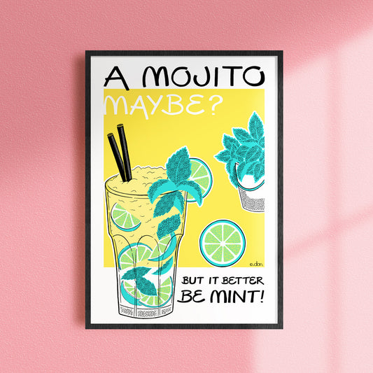 Mojito Cocktail Bar/Kitchen Art Print