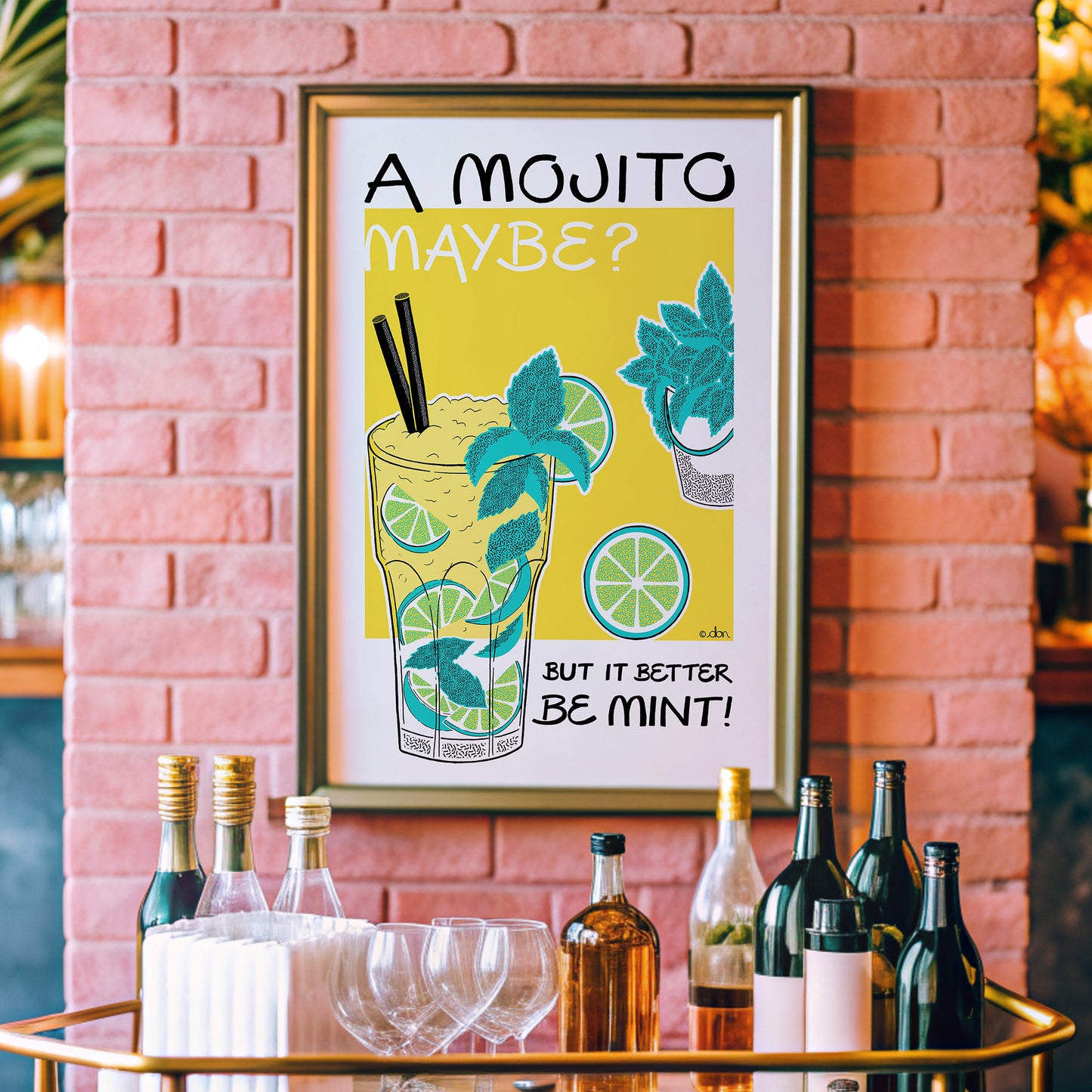 Mojito Cocktail Bar/Kitchen Art Print