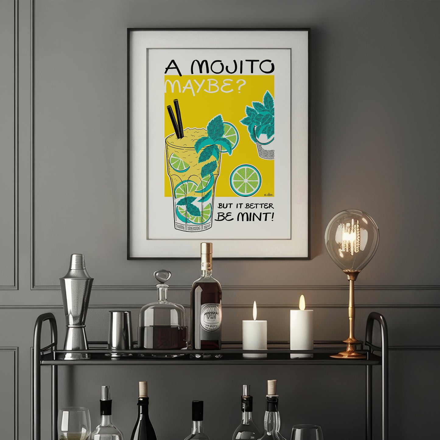 Mojito Cocktail Bar/Kitchen Art Print