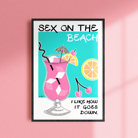 Sex on the Beach Cocktail Bar/Kitchen Art Print