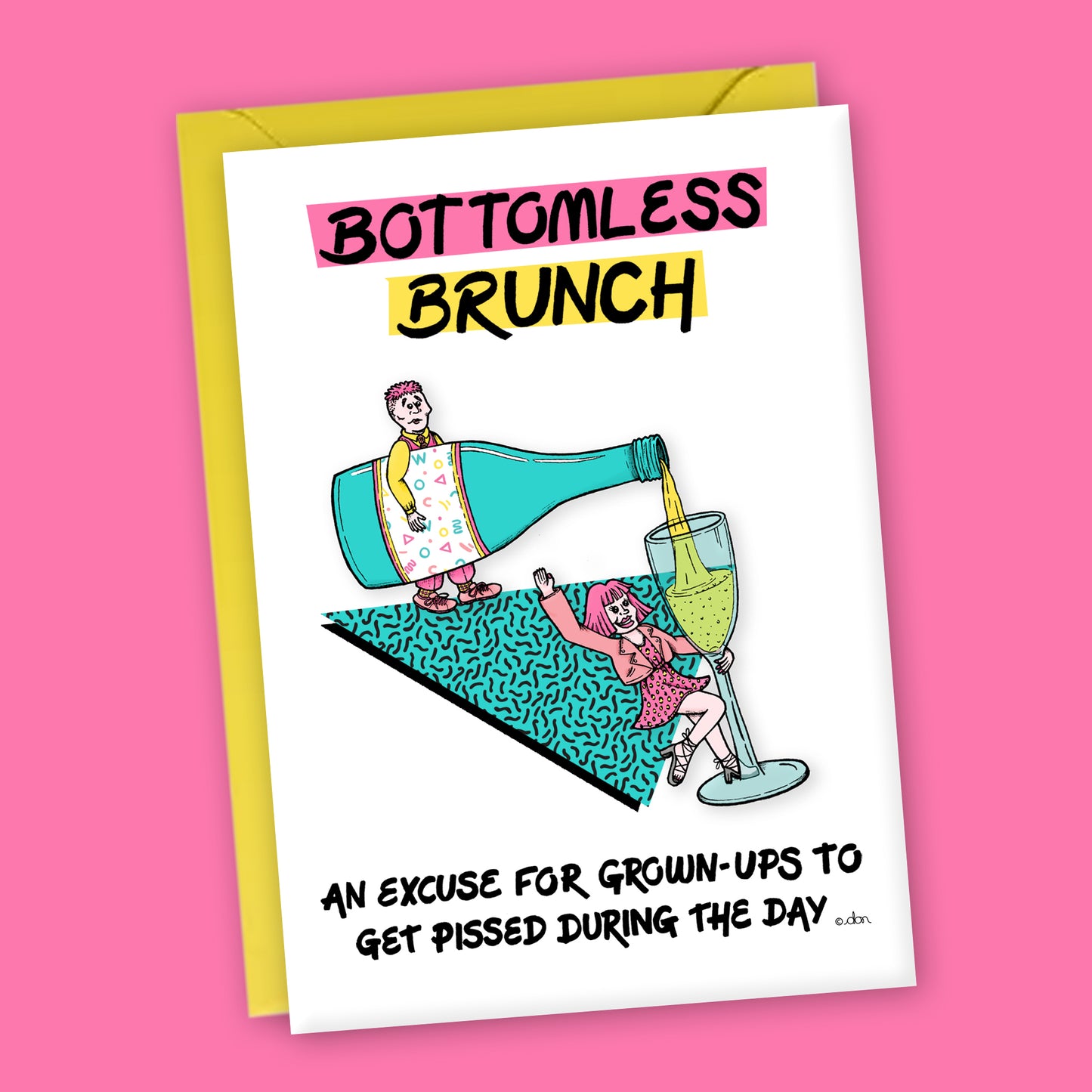 Bottomless Brunch A6 Greeting Card