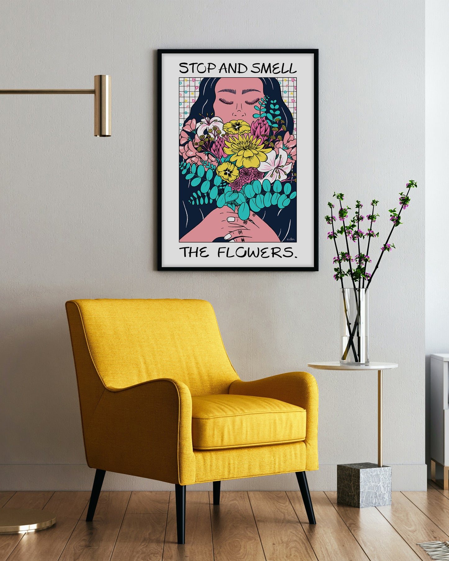 Stop and Smell the Flowers Art Print | Everyday JOY Collection