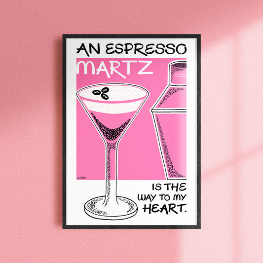 Espresso Martini Cocktail Bar/Kitchen Art Print