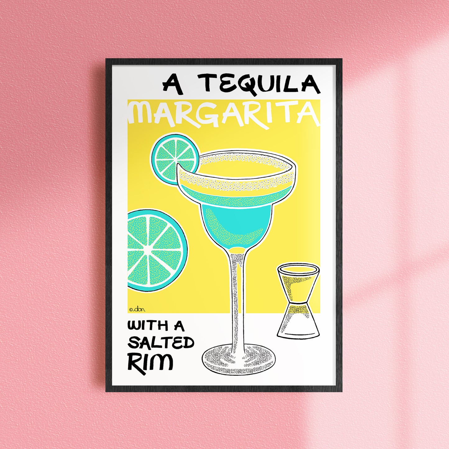 Tequila Margarita Cocktail Bar/Kitchen Art Print