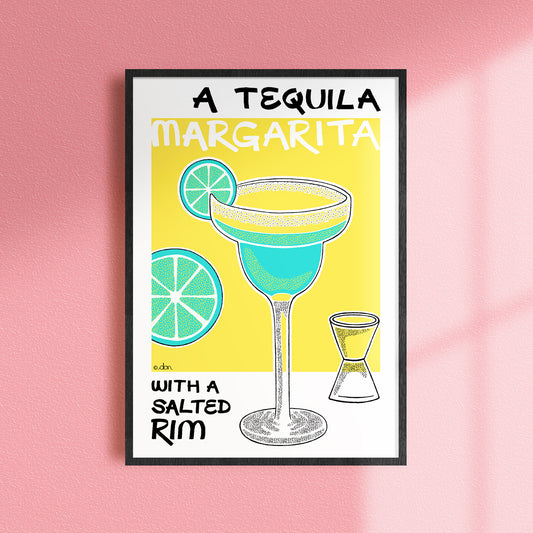 Tequila Margarita Cocktail Bar/Kitchen Art Print