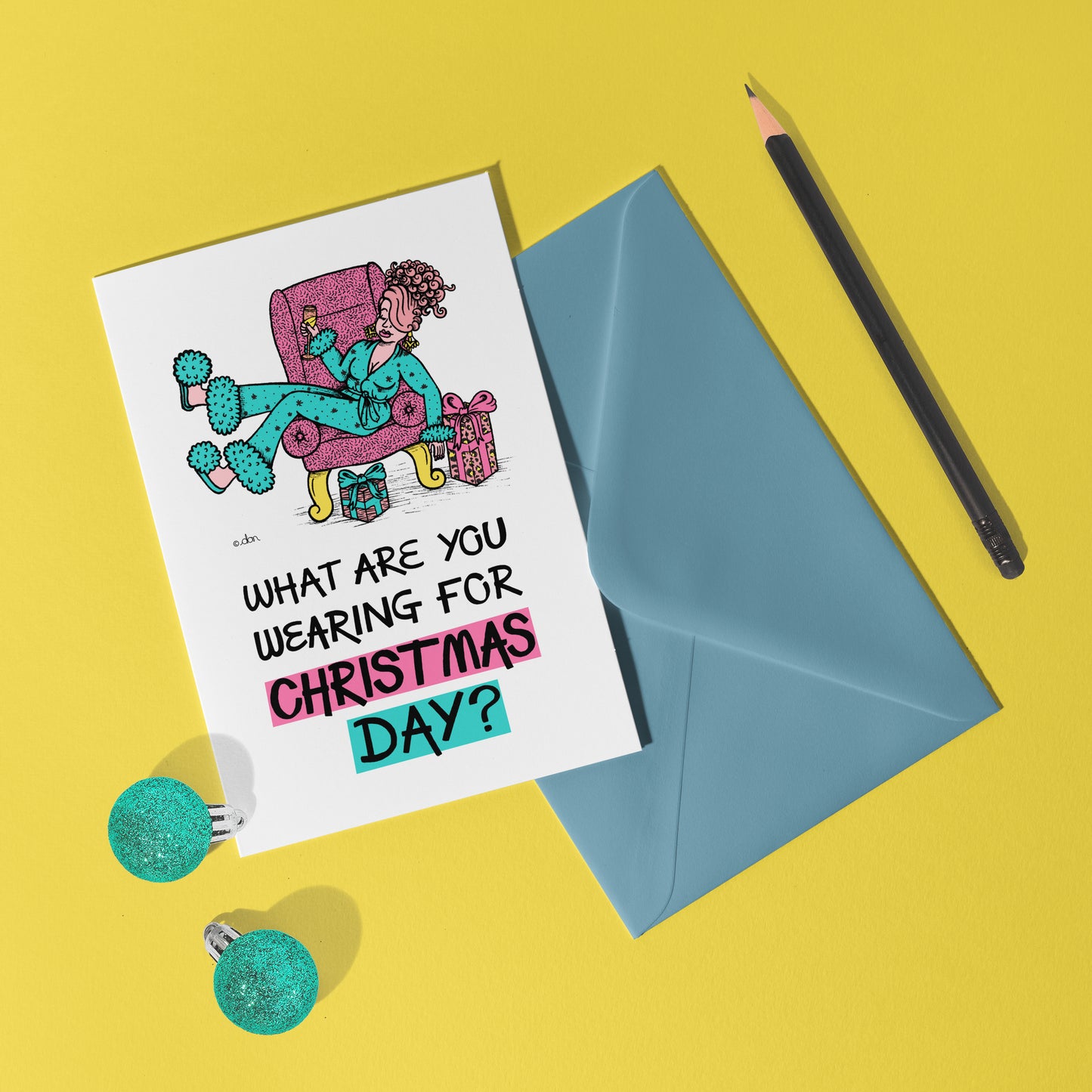 What are you Wearing Christmas Card