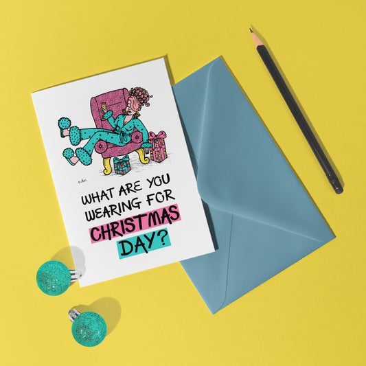 What are you Wearing Christmas Card