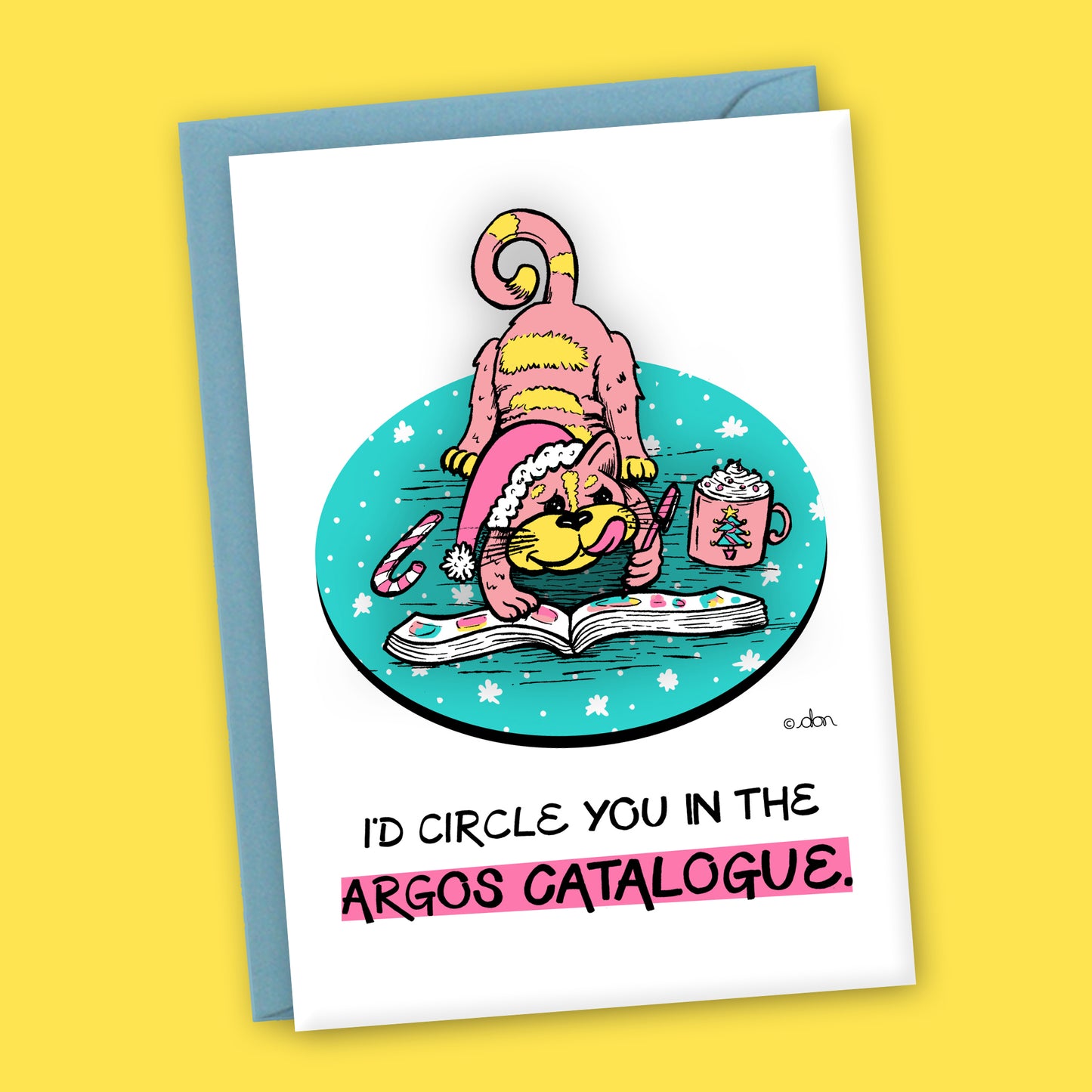 Argos Catalogue A6 Christmas Card