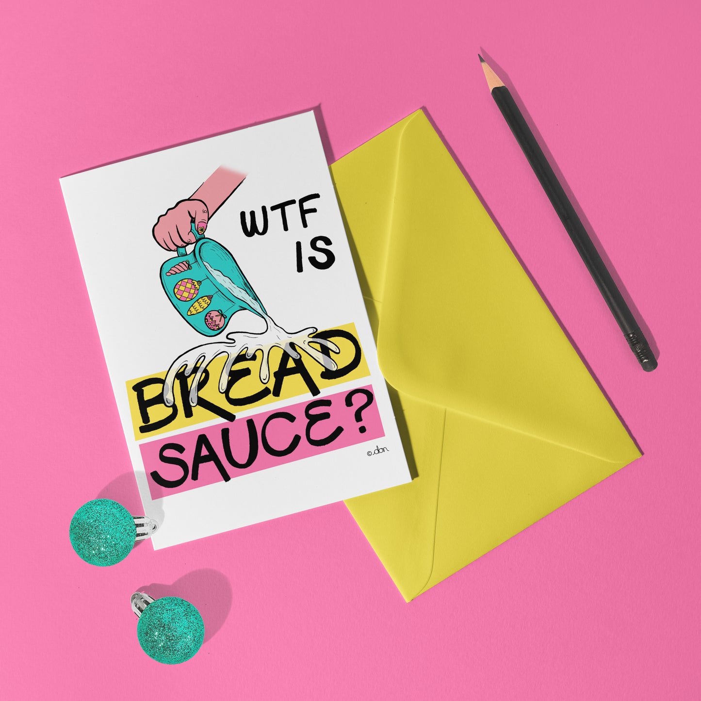 Bread Sauce A6 Christmas Card