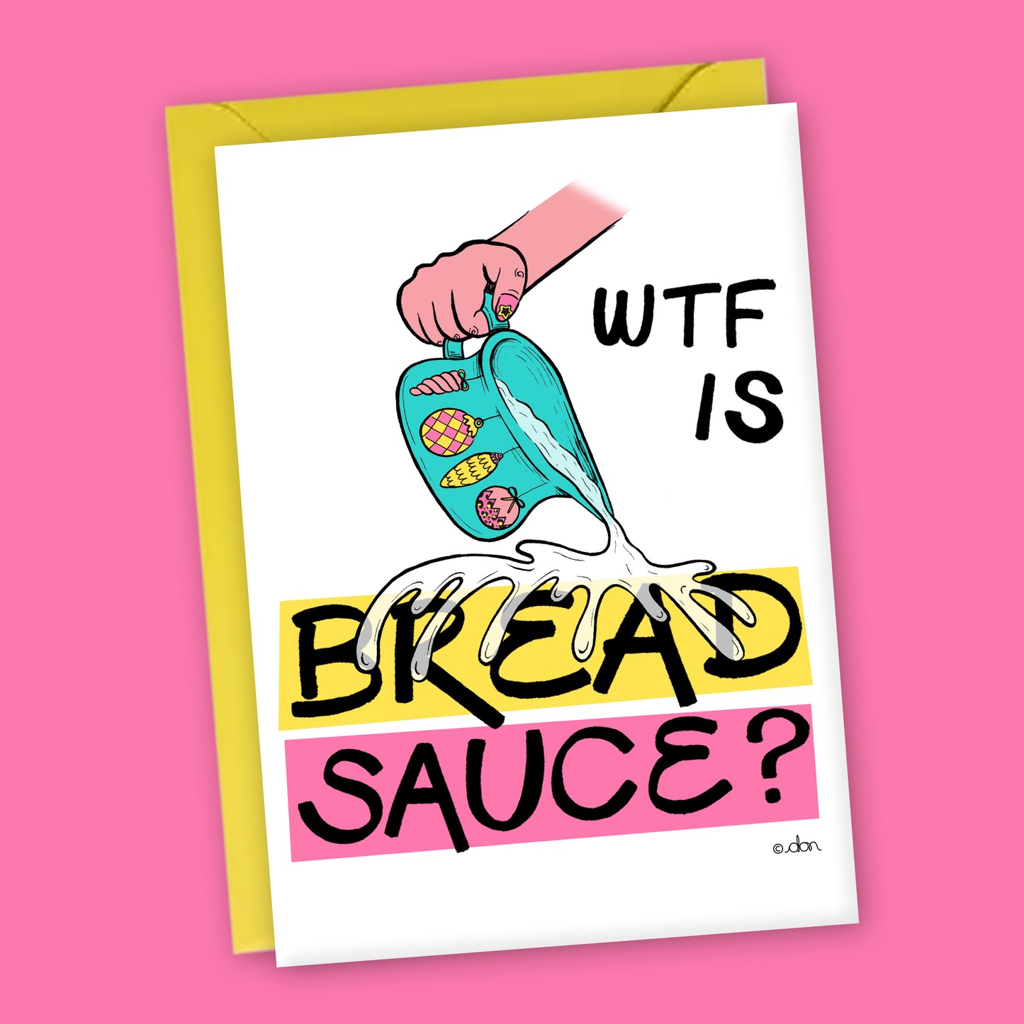 Bread Sauce A6 Christmas Card