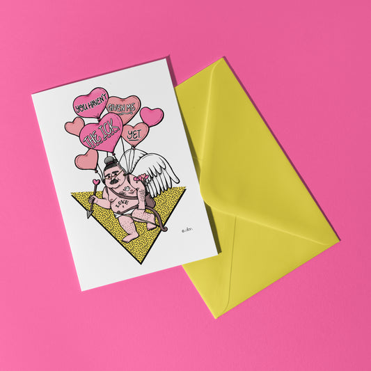 Cupid Given Me the Ick A6 Greeting Card