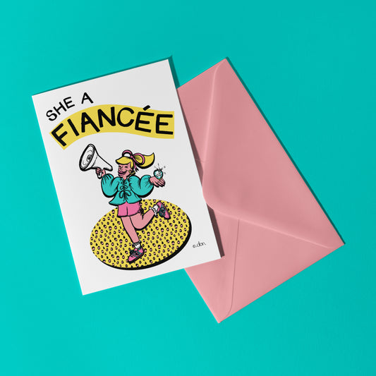 New Fiancee A6 Engagement Card