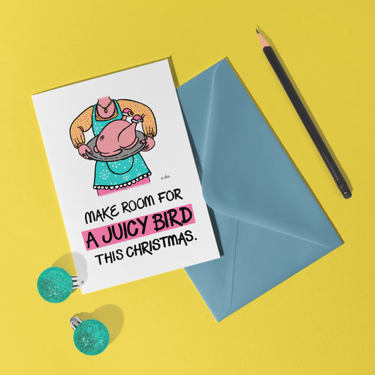 Juicy Bird A6 Christmas Card