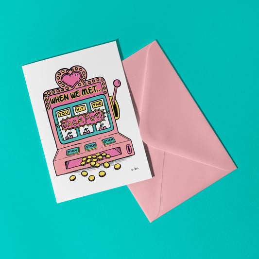 Love Machine A6 Greeting Card