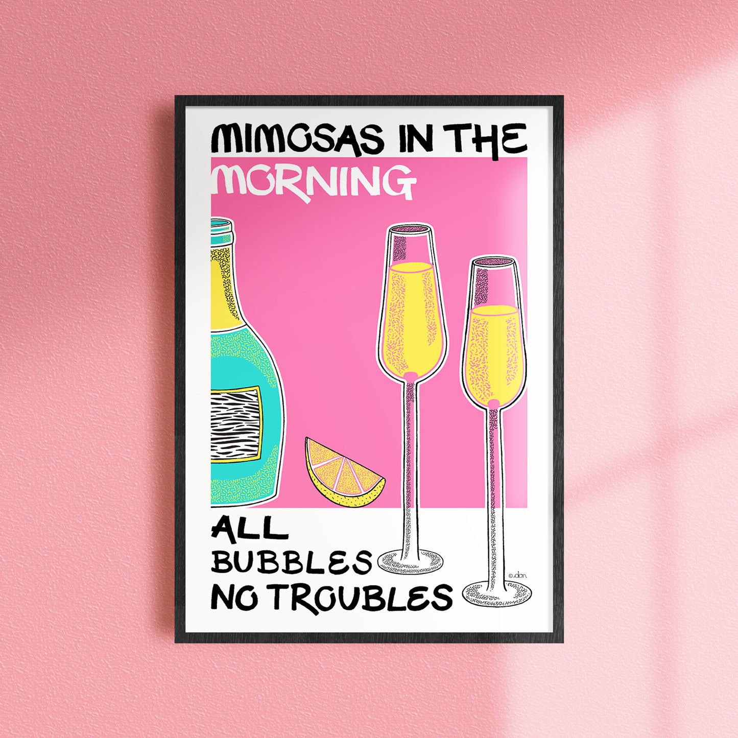Mimosa Cocktail Bar/Kitchen Art Print