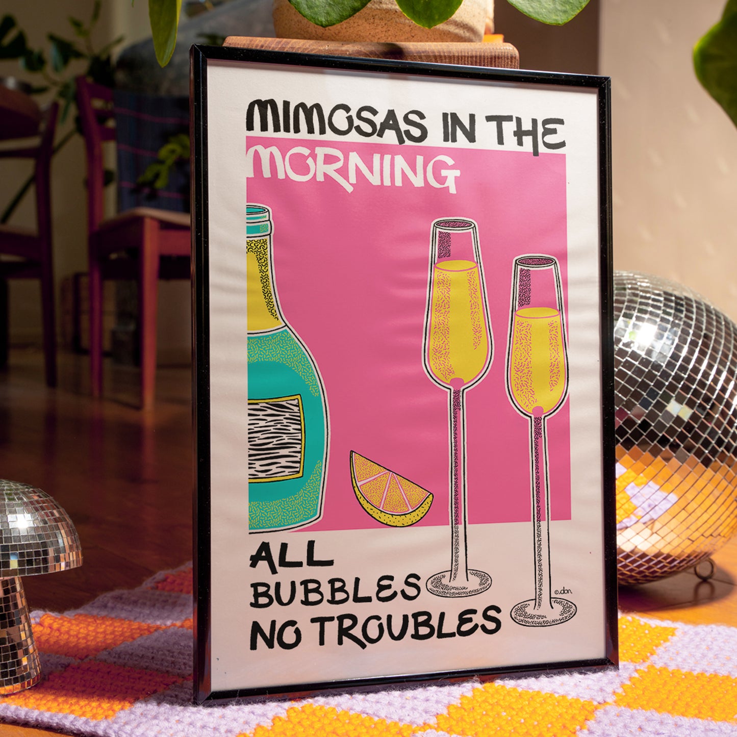 Mimosa Cocktail Bar/Kitchen Art Print