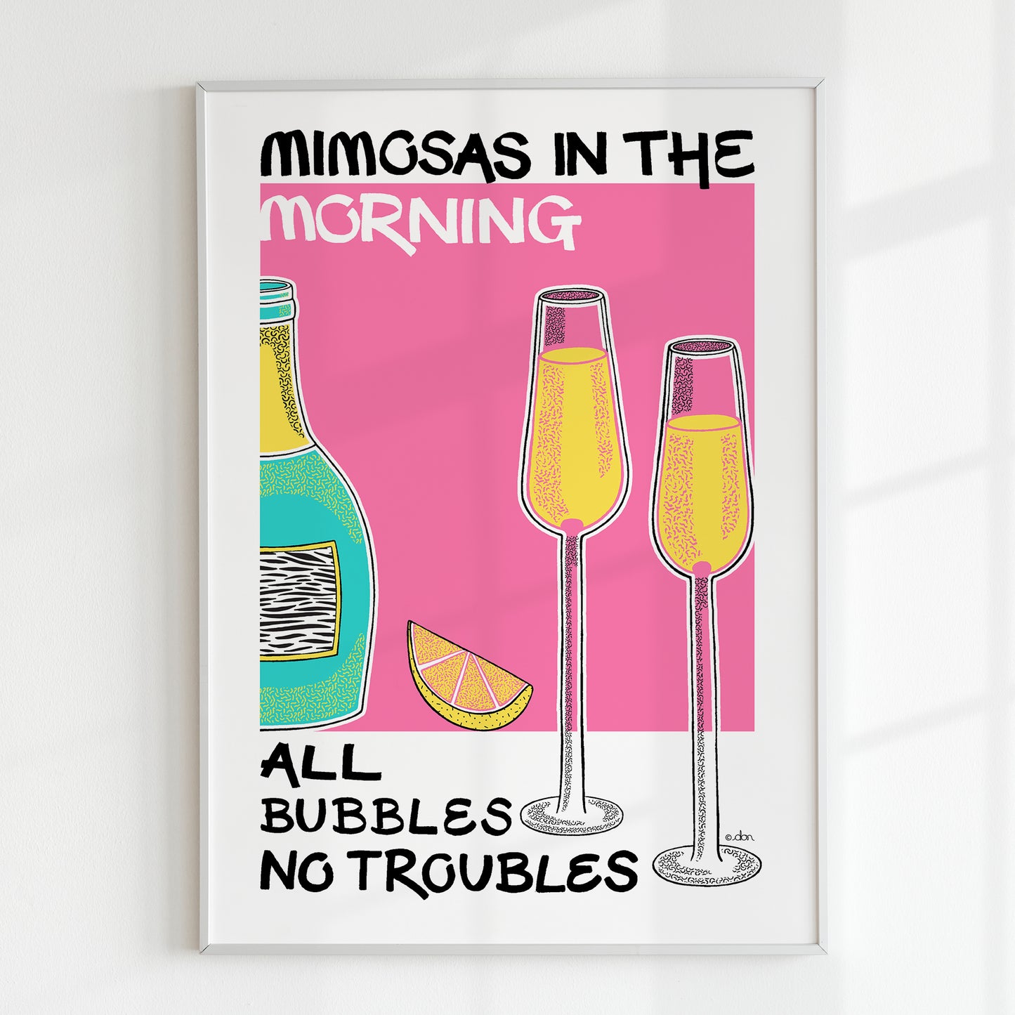 Mimosa Cocktail Bar/Kitchen Art Print