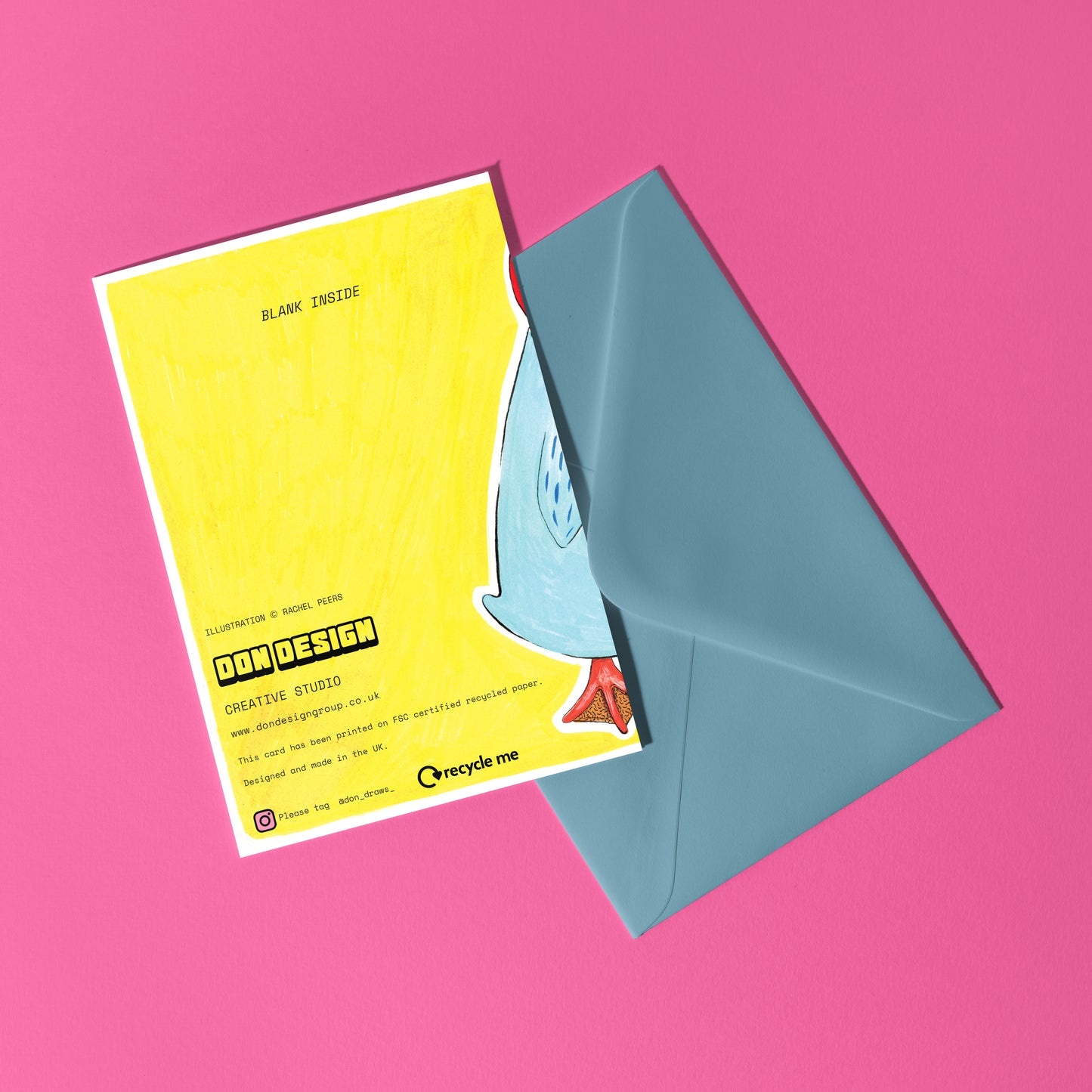 'Birds of a Feather, Feeling Festive Together' A6 Penguins Christmas Card