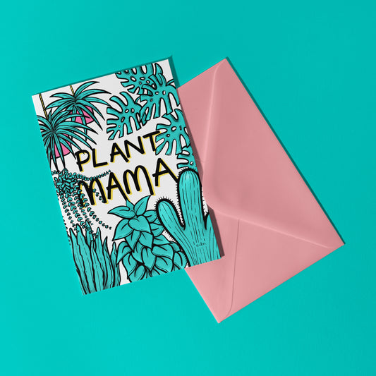 Plant Mama A6 Greeting Card