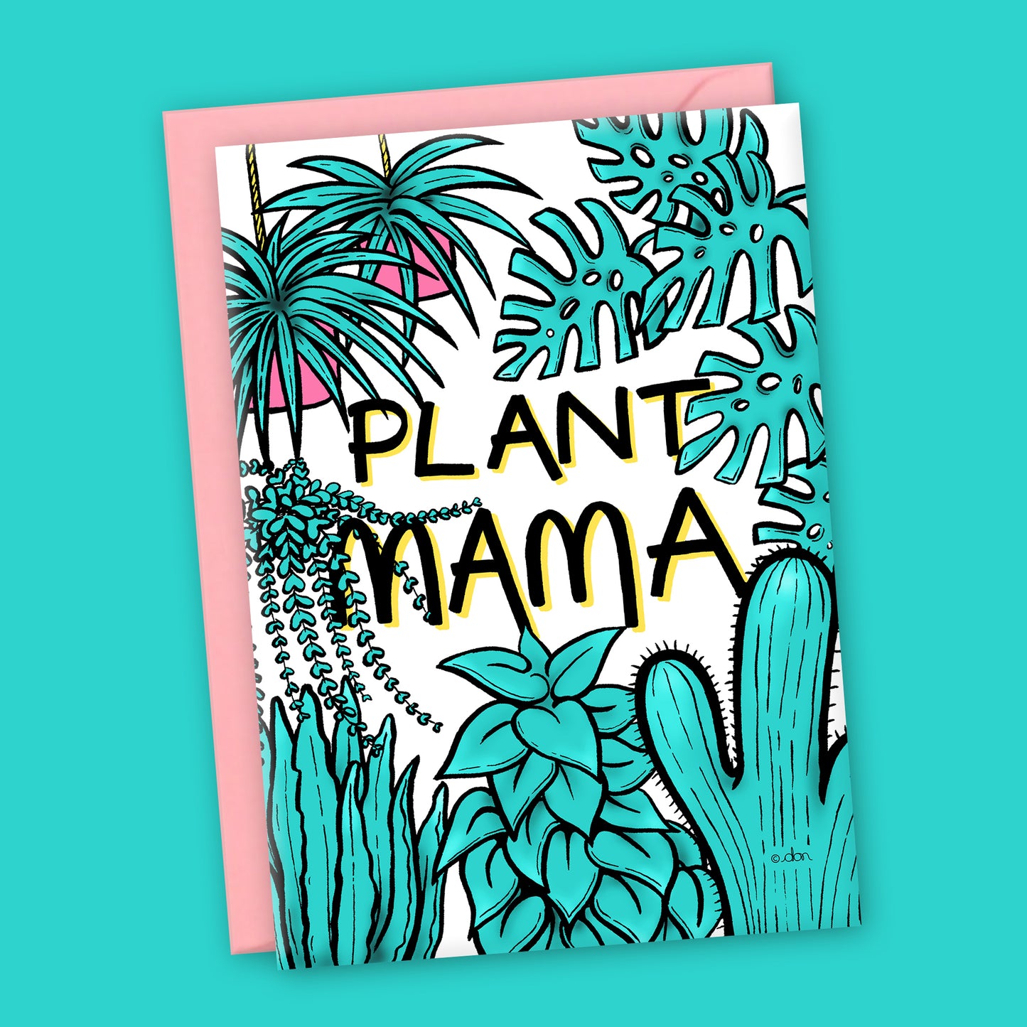 Plant Mama A6 Greeting Card