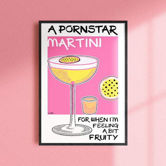 Pornstar Martini Cocktail Bar/Kitchen Art Print