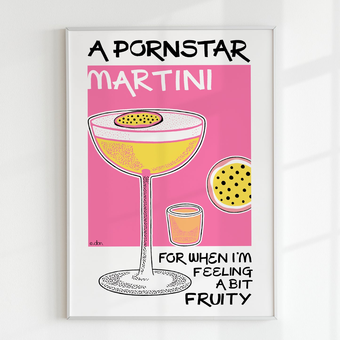Pornstar Martini Cocktail Bar/Kitchen Art Print