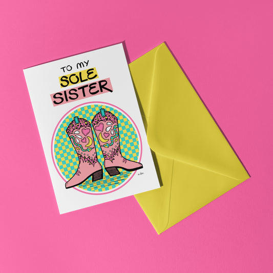 Sole Sister A6 Greeting Card