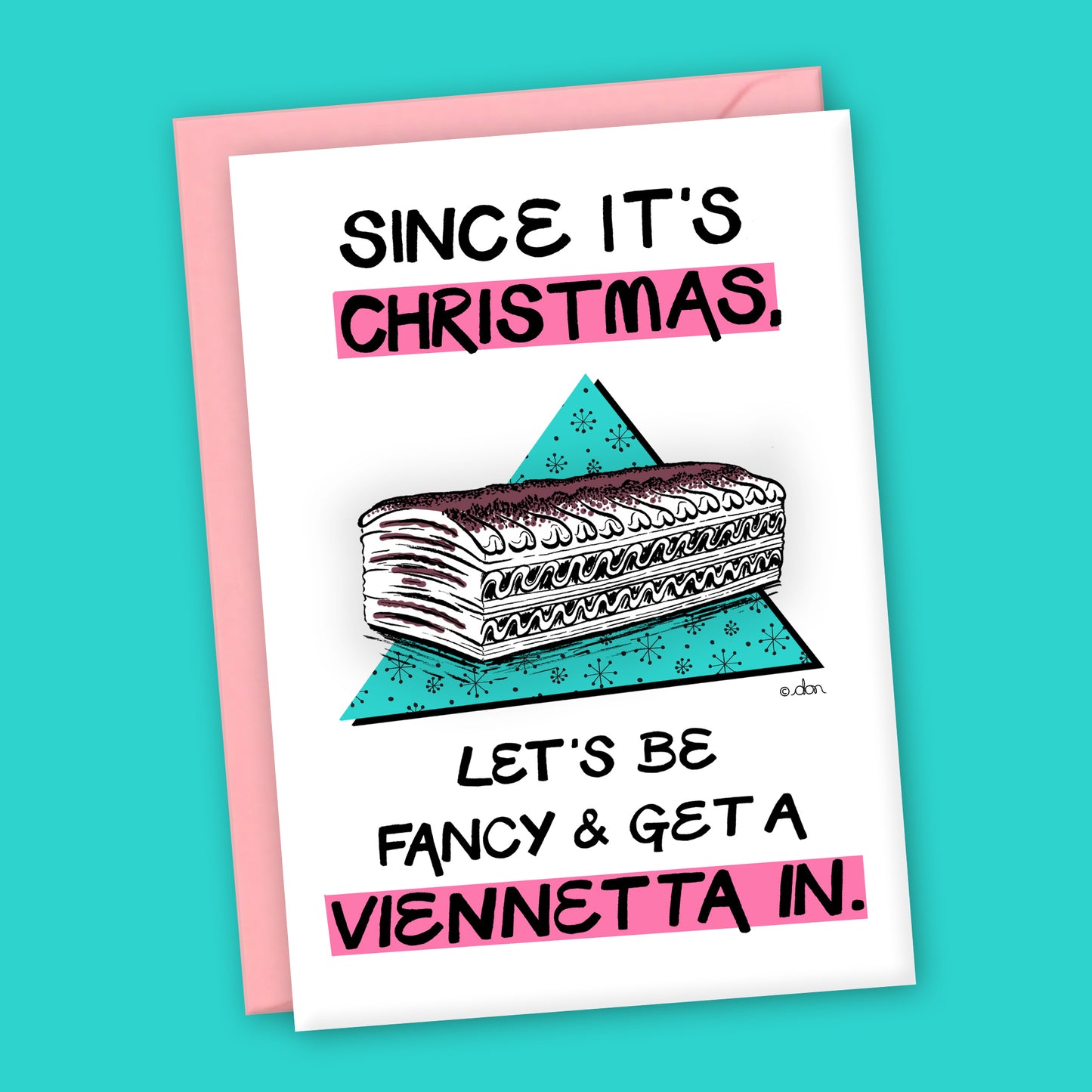 Viennetta A6 Christmas Card